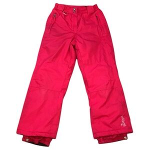 Weatherproof 32 Degrees Bright Pink Snow Pants Girl’s Size 10/12 Pockets